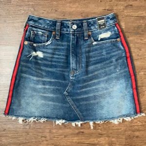 A&F Zoe denim mini skirt, size 24/00